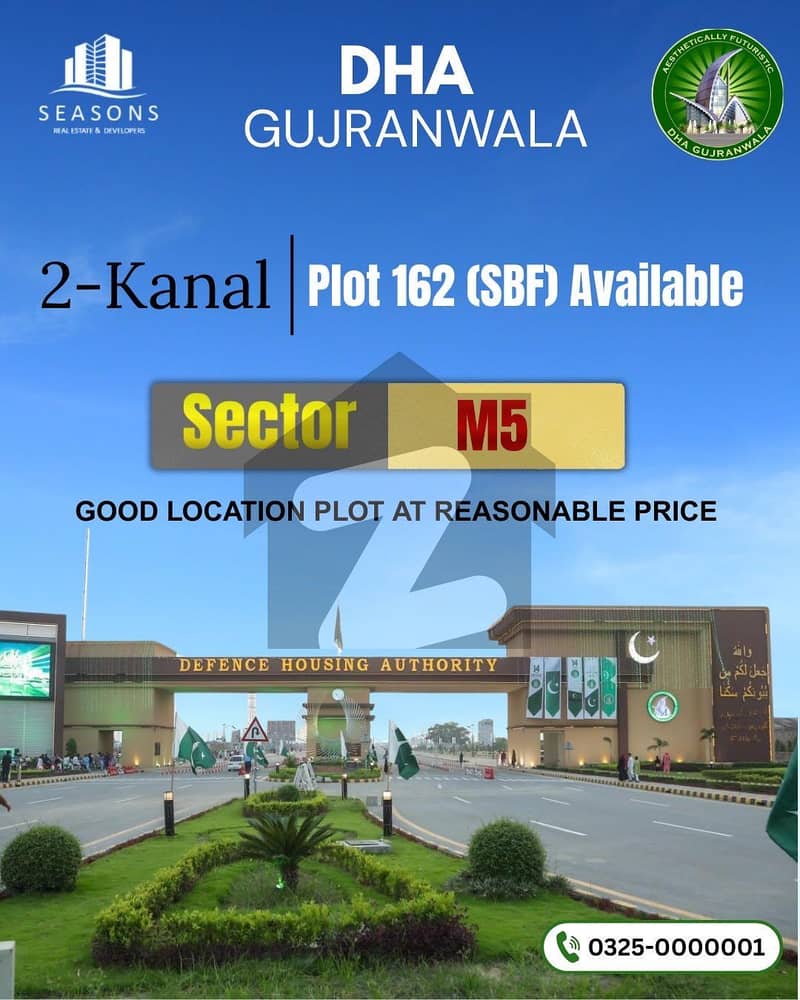 2-Kanal Plot in Sector M available at good location 2-Kanal Plot in Sector M available at good location