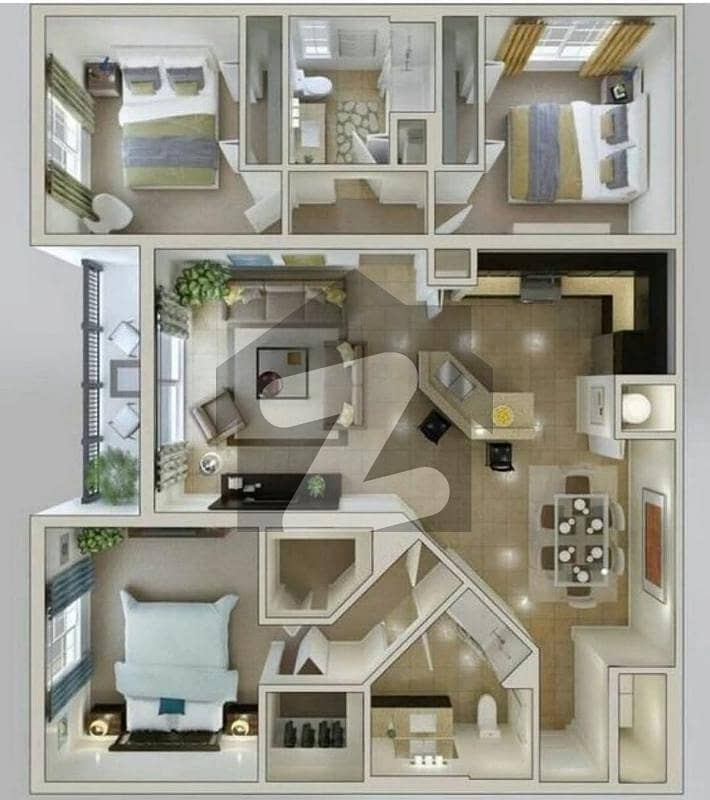 3 Bedroom Luxury Apartments Available at Faisalabad 3 Bedroom Luxury Apartments Available at Faisalabad
