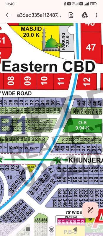 20 Marla on 75 feet Khunjrab road Plot for sale in A1 block Lda City Lahore 20 Marla on 75 feet Khunjrab road Plot for sale in A1 block Lda City Lahore
