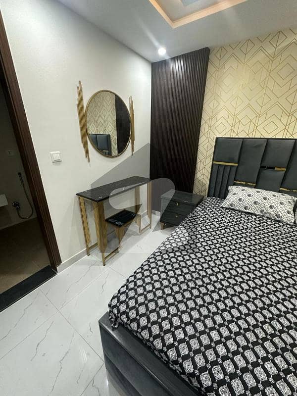 1-Bed Fully Furnished Apartment Available For Rent In Very Reasonable Price Near To Market Near To Imtiaz Mega Mall Near To Eiffle In Quaid Block Bahria Town Lahore. Original Pictures Are Attached.