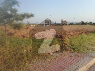 Sector I 8 Marla Residential Plot For Sale Back open with green pach