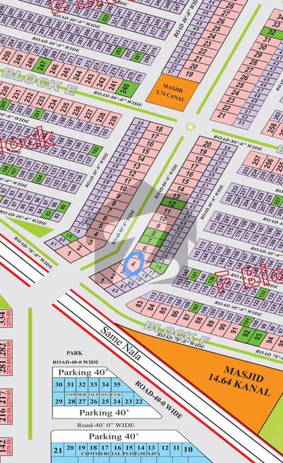 F Block 16 Marla Plot Main Boulevard