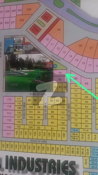 PUNJAB SMALL INDUSTRIES HOUSING SOCIETY 1 KANAL PLOT FOR SALE AT INVESTOR RATE PLOT226 & PLOT 182 NUMBER