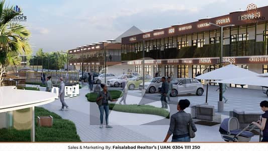 فیصل آباد اسکوائر جھنگ روڈ,فیصل آباد میں 1 کمرے کا 15 کنال دفتر 78.0 لاکھ میں برائے فروخت۔