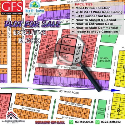 Executive Block North Town Residency Phase 1 Plot For Sale