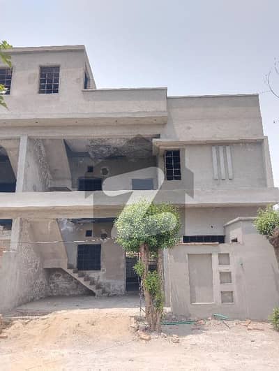 7 Marla Double story Gray Structure House For Sale Punjab Ext Chinar Bagh