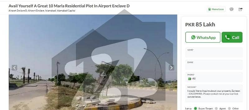 ائیرپورٹ انکلیو اسلام آباد میں 8 مرلہ رہائشی پلاٹ 80.0 لاکھ میں برائے فروخت۔ ائیرپورٹ انکلیو اسلام آباد میں 8 مرلہ رہائشی پلاٹ 80.0 لاکھ میں برائے فروخت۔