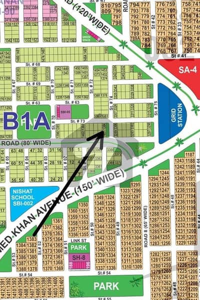 B1-10 MARLA CORNER + EXTRALAND + 150" ROAD