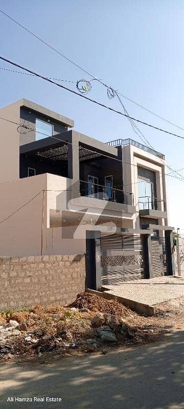 400 Yard Brand New Luxury Living Style 3 Bedroom Drawing Dining Each Floor West Open Yards Double Storey Leased Best For Bank Loans All Utilities Available