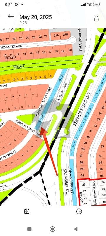 4 Marla Commercial no 2. Service Road A 1. Sector A. DHA 3