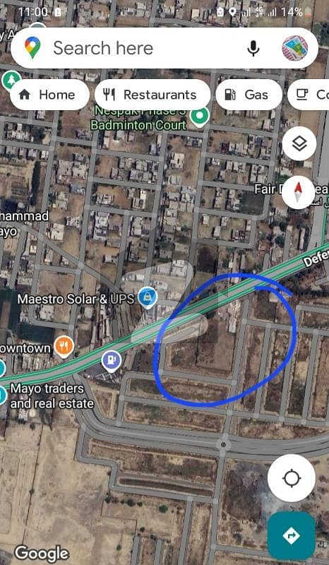 Main defence road oposite Gate nespak3. Main defence road oposite Gate nespak3.