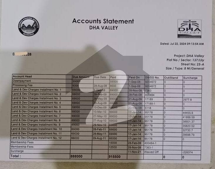 LiLy 8 Marla Open File available for Sale in DHA Valley Rawalpindi LiLy 8 Marla Open File available for Sale in DHA Valley Rawalpindi