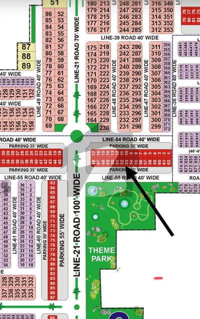 5 Marla Commercial Plot Park Facing