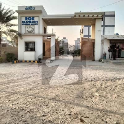 Plot Available For Sale Rok Society West Open 24 Feet Road