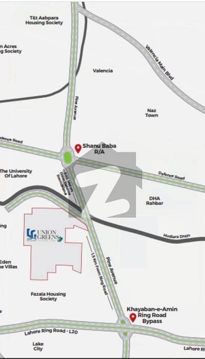 48 Marla Commercial Plot For Rent On Main Pine Avenue Road