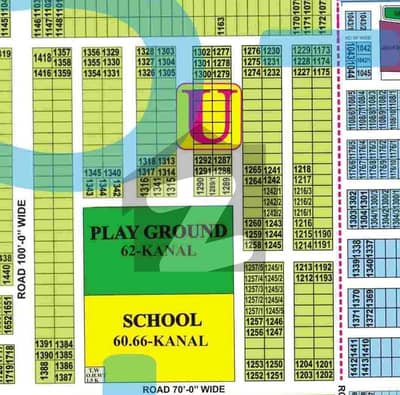 1 Kanal Prime Location Plot Available In Phase 7 U Block. Ready For Construction. All Amenities Nearby