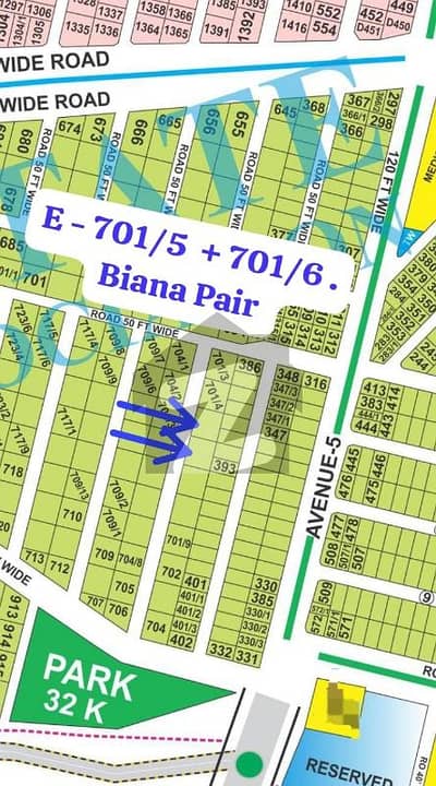 Dha Raya Just 5 Minutes Away Sial Estate Offers . E - 701 / 5 + 701 / 6 . Top Location Proper 2 Kanal Biana Pair For Sale . Ndc Ready To Transfer Pair . Down Payment Deal .