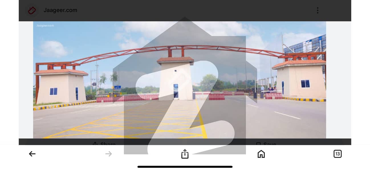 5 Marla plot in chenab block prime view city 5 Marla plot in chenab block prime view city