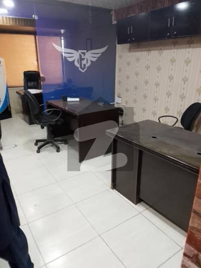 Blue area office 250 square feet mezzanine floor jinnah avenue for Rent