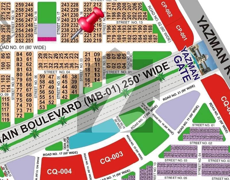 Prime Location Plot in Sector P Prime Location Plot in Sector P
