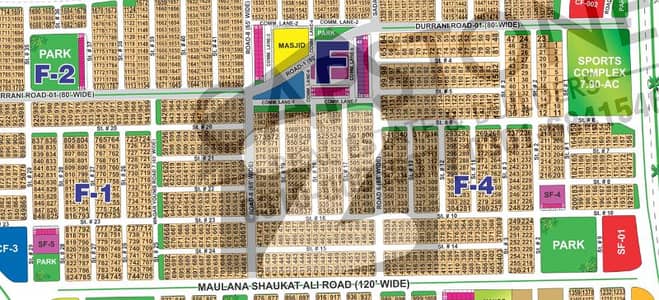 Prime 1 Kanal Plot in F-4 Sector Near Park, Masjid & Main Road DHA Multan