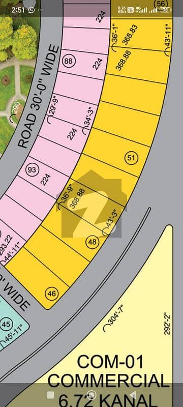 12 Marla Main Boulevard, Manik Block Plot Available For Sale In Buch Villas.