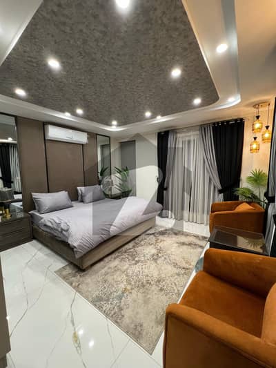LUXURIOUS ONE BED FURNISHED APARTMENT FOR SALE AT HOT LOCATION OF BAHRIA TOWN