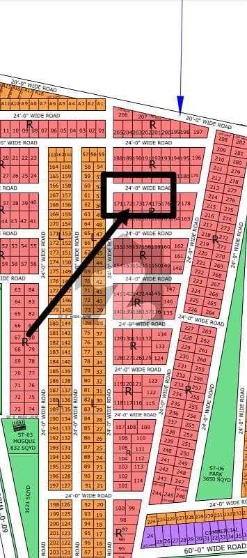 Lease Plot 120 sq. yrd North Town Residency Ph-1 old block