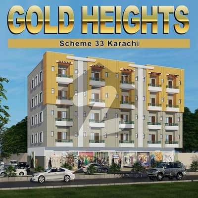 GOLD HEIGHTS APARTMENT  scheme 33 Karachi 2 year easily insatalment