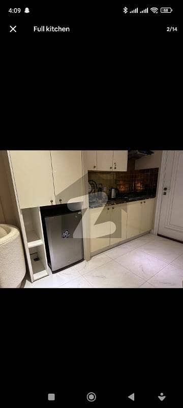 One bed studio furnished flat available for rent in sector c bahria town lahore