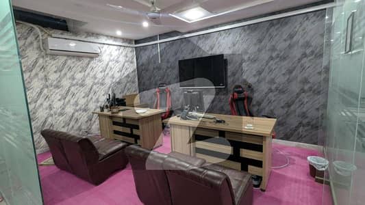12 marla basement commercial brand new type available for rent near ucp University or Emporium Mall or shaukat khanum hospital or abdul sattar eidi road M2