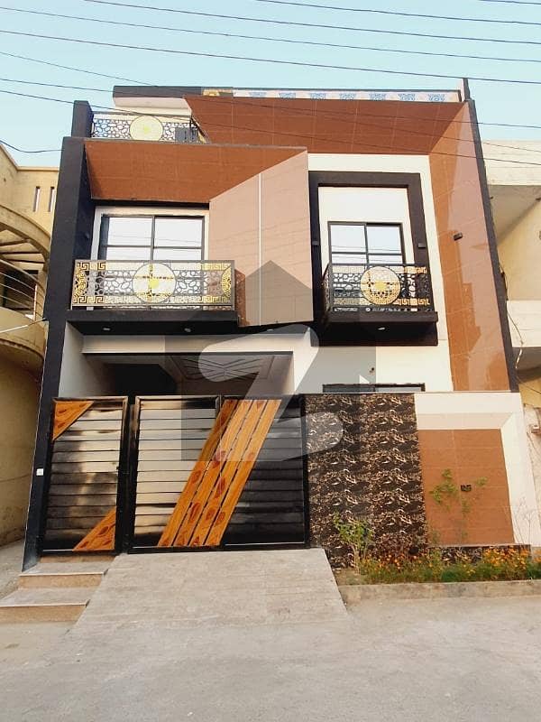 Luxurious House corner 4marla Modern Front Elevation For sale