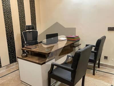 Fully Furnished 400 Sqft Commercial Office for Rent in Johar Town Phase 1 Block G1 Market Suitable for small call center and freelancing work