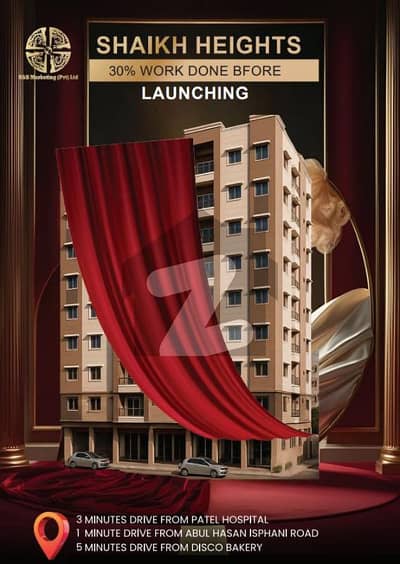 820 Sq Ft Flat Available for sale on Installment