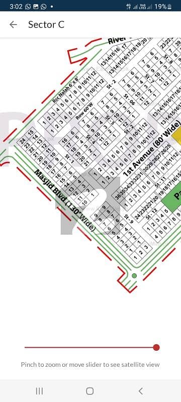 Masjid Boulevard with service lane Plot VIP Location Masjid Boulevard with service lane Plot VIP Location