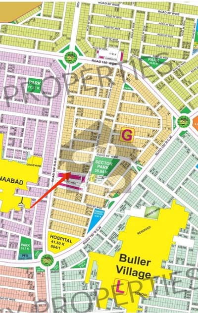 G Block, Plot No 599 Possession Near Sector Park and Amenities.