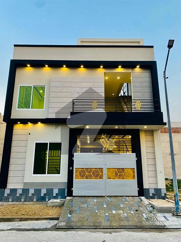 5 Marla 2 Storey Brand New Luxury House For Sale In Sitara Gold City Faisalabad Solid Construction Wooden Door Tiles Work
