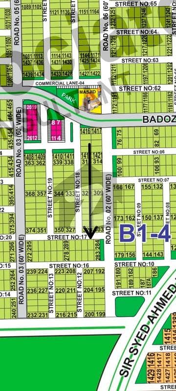 10 Marla Prime Location Plot Available For Sale In DHA Multan Sector B