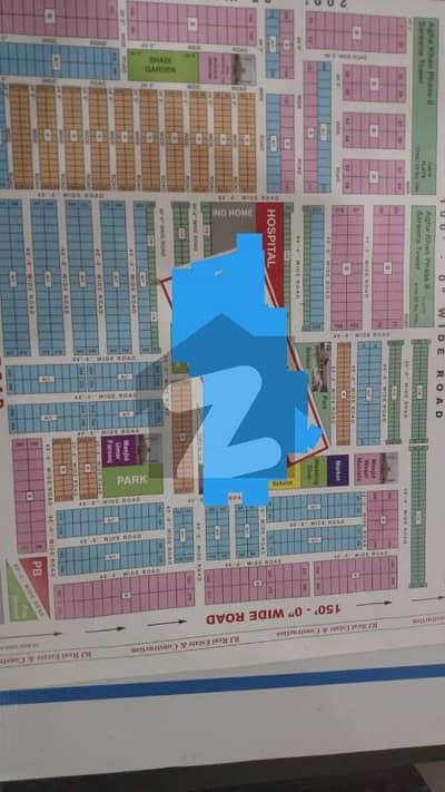 240 Yards West Open 40 Feet Round Plot For Sale In Capital Society