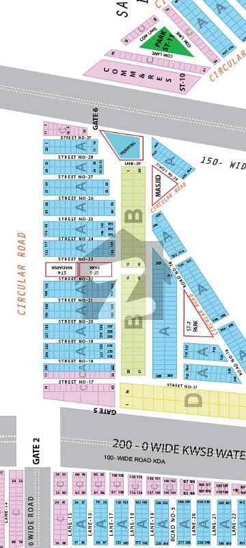 240 Sq Yard Plot Sale In Block 7 Saadi Town Scheme 33 Karachi (Lease Map Approve)