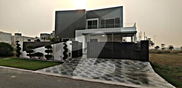 1 Kanal Grey House at Main Boulevard Jasmine Block Bahria Town