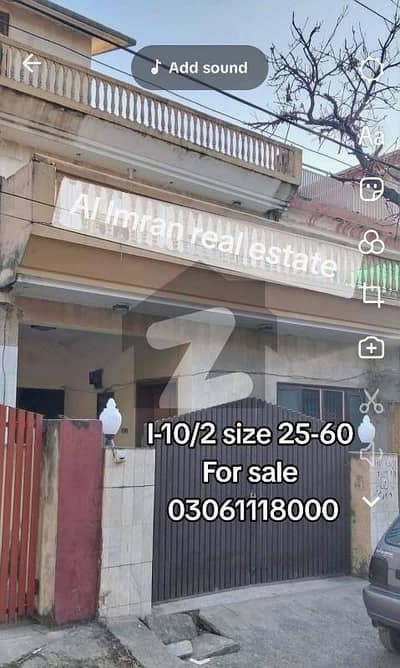 double story house for sale location i-10/2 size 6 Marla