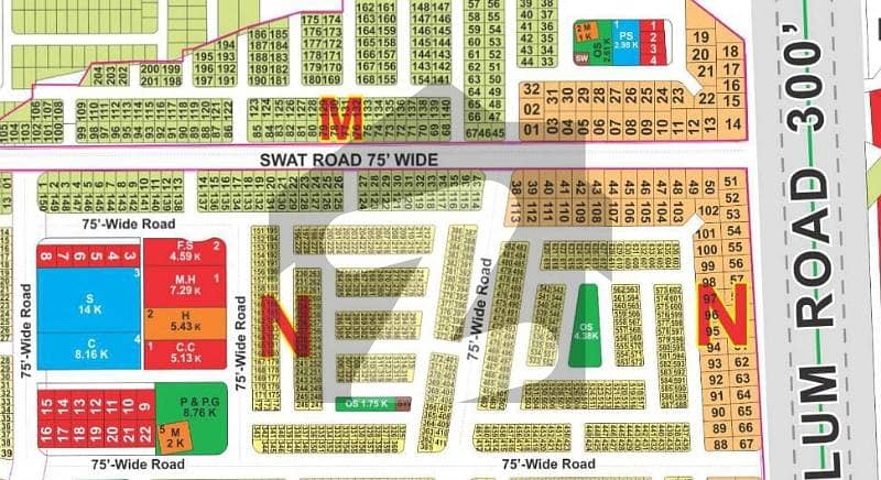 10 Marla 75+Wide Road Plot For Slae 10 Marla 75+Wide Road Plot For Slae
