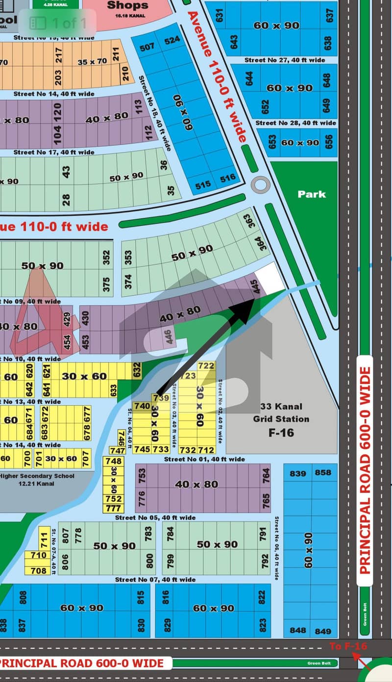 F-16/4 (40x80) Non Possession Plot For Investment