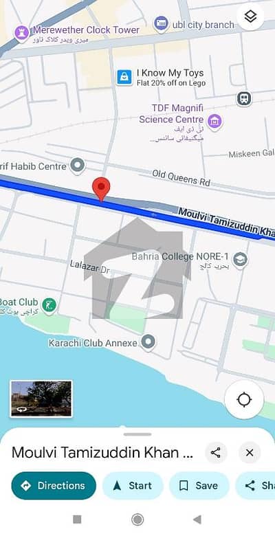 By Birth Commercial plot Available For urgently Sale at MT Khan Raod Karachi