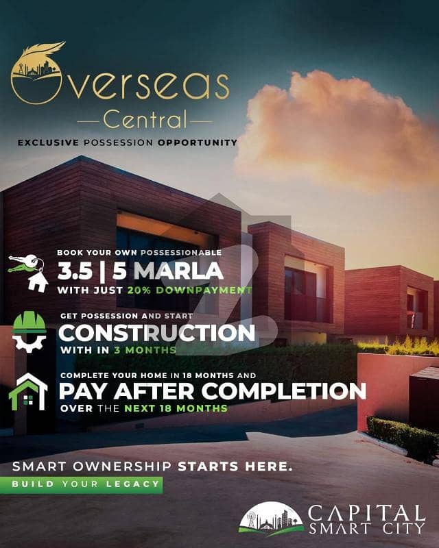 5 Marla Possession Able Plot Just 20% Down Payment