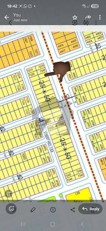 Main double road plot 5 marla