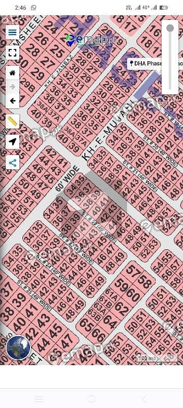 Chance Deal 1000yrds Khy Mujahid Street Corner Plot In Dha Phase 5