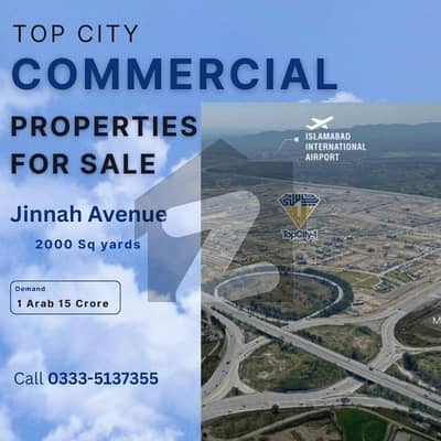 ٹاپ سٹی 1 اسلام آباد میں 4 کنال کمرشل پلاٹ 10.0 ارب میں برائے فروخت۔