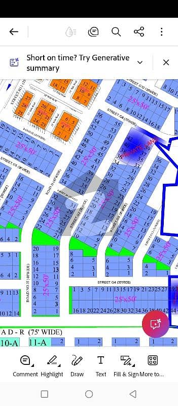 Solid plot in G Ext on 35 ft wide road